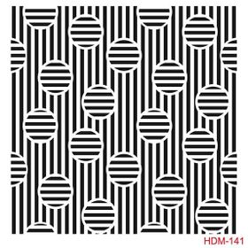 Cadence Home Decor HDM-141 Midi Stencil 25x25 cm Boyama Şablonu