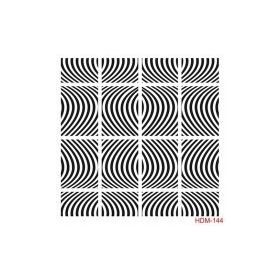 Cadence Home Decor HDM-144 Midi Stencil 25x25 cm Boyama Şablonu