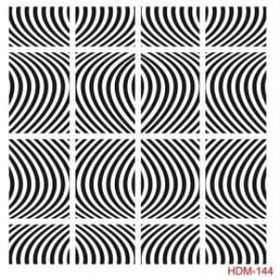 Cadence Home Decor HDM-144 Midi Stencil 25x25 cm Boyama Şablonu