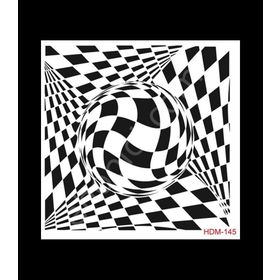 Cadence Home Decor HDM-145 Midi Stencil 25x25 cm Boyama Şablonu