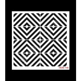Cadence Home Decor HDM-146 Midi Stencil 25x25 cm Boyama Şablonu