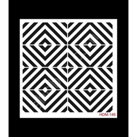 Cadence Home Decor HDM-146 Midi Stencil 25x25 cm Boyama Şablonu