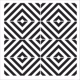 Cadence Home Decor HDM-146 Midi Stencil 25x25 cm Boyama Şablonu
