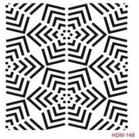 Cadence Home Decor HDM-148 Midi Stencil 25x25 cm Boyama Şablonu