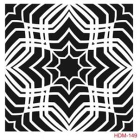 Cadence Home Decor HDM-149 Midi Stencil 25x25 cm Boyama Şablonu