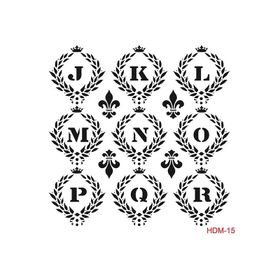 Cadence Home Decor HDM-15 Midi Stencil 25x25 cm Boyama Şablonu