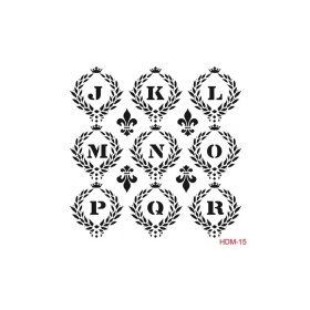 Cadence Home Decor HDM-15 Midi Stencil 25x25 cm Boyama Şablonu
