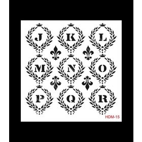 Cadence Home Decor HDM-15 Midi Stencil 25x25 cm Boyama Şablonu