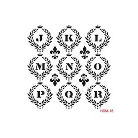 Cadence Home Decor HDM-15 Midi Stencil 25x25 cm Boyama Şablonu