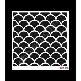 Cadence Home Decor HDM-155 Midi Stencil 25x25 cm Boyama Şablonu