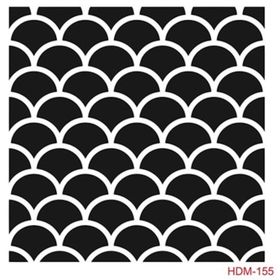 Cadence Home Decor HDM-155 Midi Stencil 25x25 cm Boyama Şablonu
