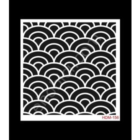 Cadence Home Decor HDM-156 Midi Stencil 25x25 cm Boyama Şablonu