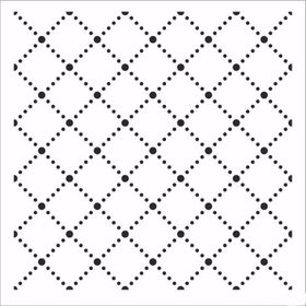 Cadence Home Decor HDM-158 Midi Stencil 25x25 cm Boyama Şablonu
