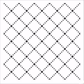 Cadence Home Decor HDM-158 Midi Stencil 25x25 cm Boyama Şablonu