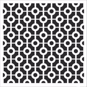 Cadence Home Decor HDM-159 Midi Stencil 25x25 cm Boyama Şablonu