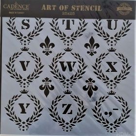 Cadence Home Decor HDM-16 Midi Stencil 25x25 cm Boyama Şablonu