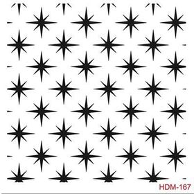 Cadence Home Decor HDM-167 Midi Stencil 25x25 cm Boyama Şablonu