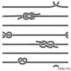 Cadence Home Decor HDM-170 Midi Stencil 25x25 cm Boyama Şablonu