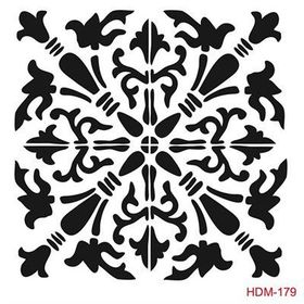 Cadence Home Decor HDM-179 Midi Stencil 25x25 cm Boyama Şablonu