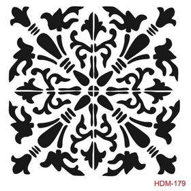 Cadence Home Decor HDM-179 Midi Stencil 25x25 cm Boyama Şablonu