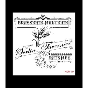 Cadence Home Decor HDM-19 Midi Stencil 25x25 cm Boyama Şablonu