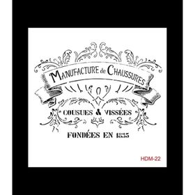 Cadence Home Decor HDM-22 Midi Stencil 25x25 cm Boyama Şablonu