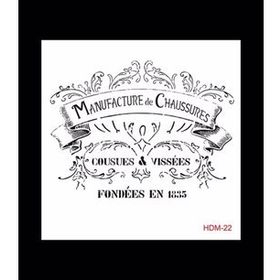 Cadence Home Decor HDM-22 Midi Stencil 25x25 cm Boyama Şablonu