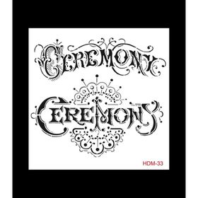 Cadence Home Decor HDM-33 Midi Stencil 25x25 cm Boyama Şablonu