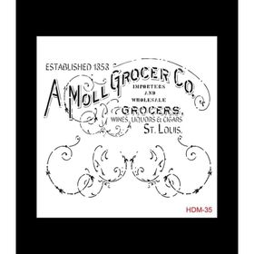 Cadence Home Decor HDM-35 Midi Stencil 25x25 cm Boyama Şablonu
