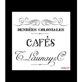 Cadence Home Decor HDM-37 Midi Stencil 25x25 cm Boyama Şablonu