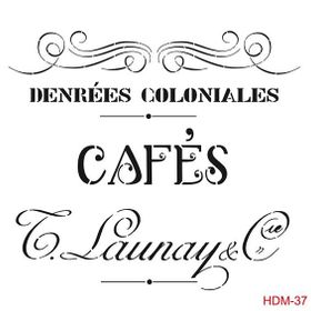 Cadence Home Decor HDM-37 Midi Stencil 25x25 cm Boyama Şablonu