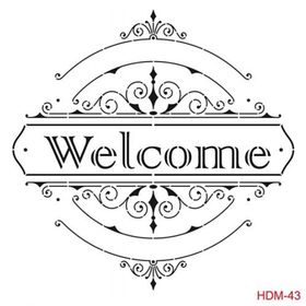 Cadence Home Decor HDM-43 Midi Stencil 25x25 cm Boyama Şablonu