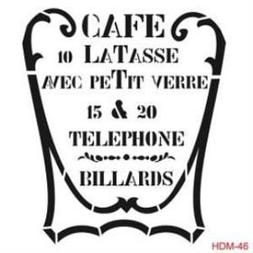Cadence Home Decor HDM-46 Midi Stencil 25x25 cm Boyama Şablonu