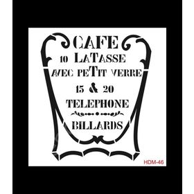 Cadence Home Decor HDM-46 Midi Stencil 25x25 cm Boyama Şablonu