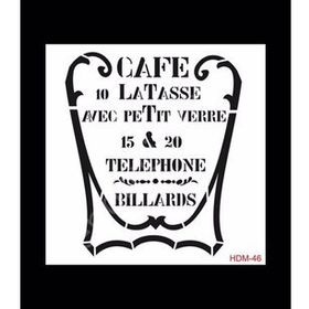 Cadence Home Decor HDM-46 Midi Stencil 25x25 cm Boyama Şablonu