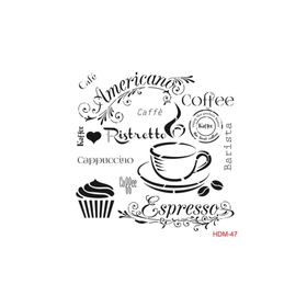 Cadence Home Decor HDM-47 Midi Stencil 25x25 cm Boyama Şablonu
