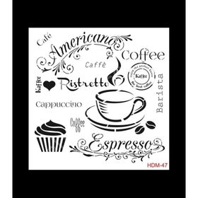 Cadence Home Decor HDM-47 Midi Stencil 25x25 cm Boyama Şablonu