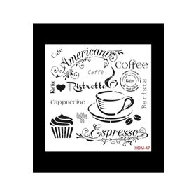Cadence Home Decor HDM-47 Midi Stencil 25x25 cm Boyama Şablonu