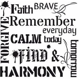Cadence Home Decor HDM-53 Midi Stencil 25x25 cm Boyama Şablonu