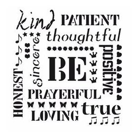 Cadence Home Decor HDM-56 Midi Stencil 25x25 cm Boyama Şablonu