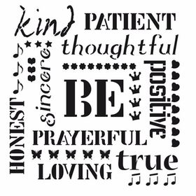 Cadence Home Decor HDM-56 Midi Stencil 25x25 cm Boyama Şablonu