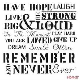 Cadence Home Decor HDM-57 Midi Stencil 25x25 cm Boyama Şablonu