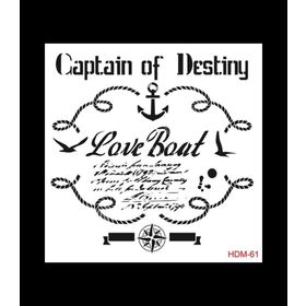 Cadence Home Decor HDM-61 Midi Stencil 25x25 cm Boyama Şablonu