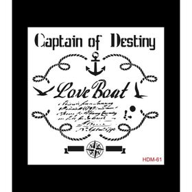 Cadence Home Decor HDM-61 Midi Stencil 25x25 cm Boyama Şablonu
