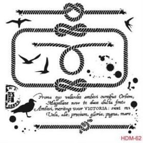 Cadence Home Decor HDM-62 Midi Stencil 25x25 cm Boyama Şablonu