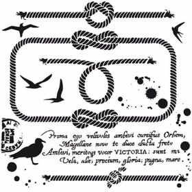 Cadence Home Decor HDM-62 Midi Stencil 25x25 cm Boyama Şablonu
