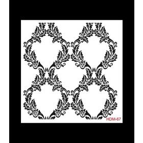 Cadence Home Decor HDM-67 Midi Stencil 25x25 cm Boyama Şablonu