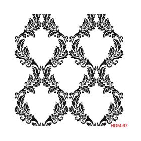 Cadence Home Decor HDM-67 Midi Stencil 25x25 cm Boyama Şablonu