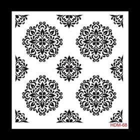 Cadence Home Decor HDM-68 Midi Stencil 25x25 cm Boyama Şablonu