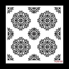 Cadence Home Decor HDM-68 Midi Stencil 25x25 cm Boyama Şablonu